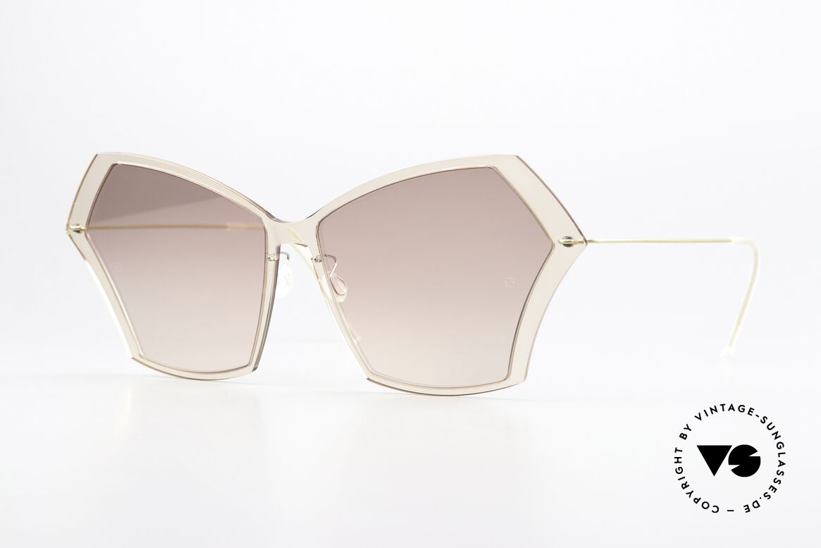 Lindberg 8328 NOW Zartes Oversized Design, edle Lindberg Damen-Sonnenbrille der N.O.W. Serie, Passend für Damen