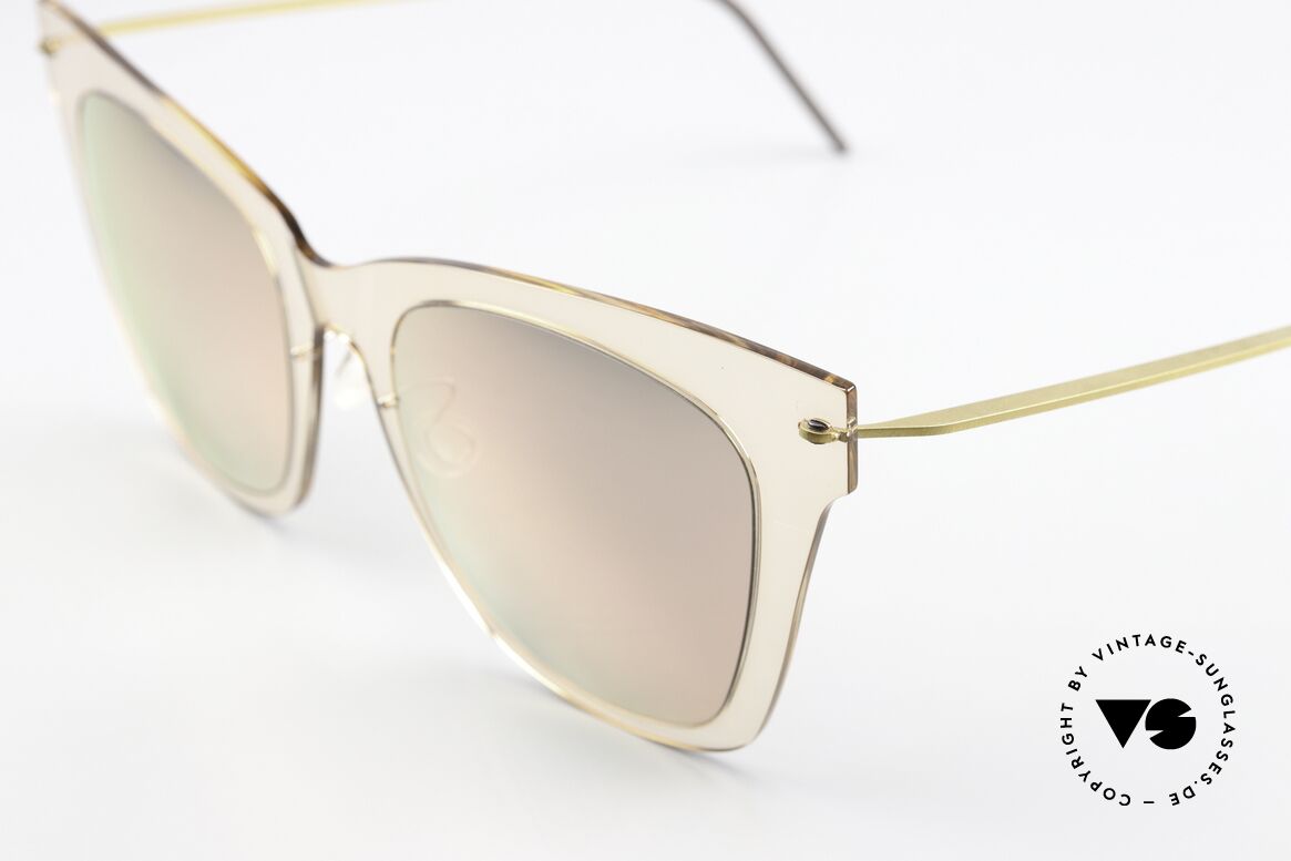 Lindberg 8318 NOW Transparent & Verspiegelt, hauchdünne semi-transparente Front: Kontrast pur,, Passend für Damen