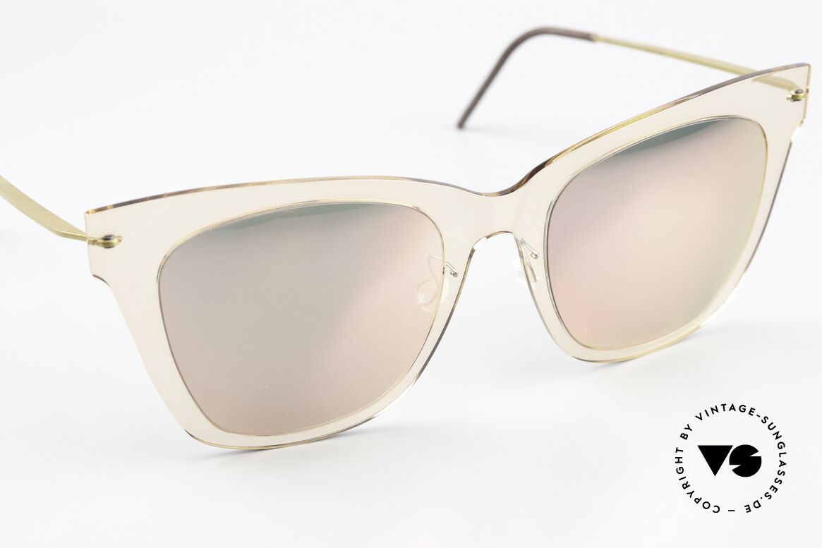 Lindberg 8318 NOW Transparent & Verspiegelt, denn, durchsichtiger Rahmen & verspiegelte Gläser, Passend für Damen