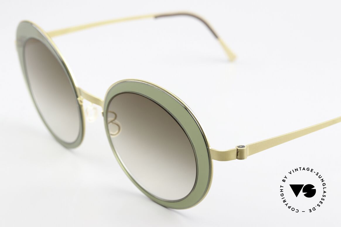Lindberg 8401 NOW Stylische Damen Sonnenbrille, hauchdünne, ultra-leichte, semi-transparente Front, Passend für Damen