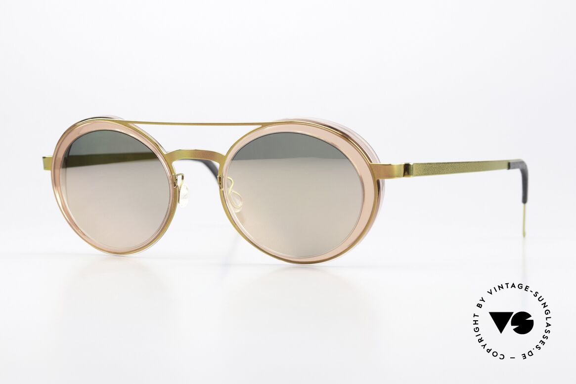 Lindberg 8410 Sun Titan Rahmen Mit Seitenblenden, tolle Lindberg Sun Titanium Damen-Sonnenbrille, Passend für Damen