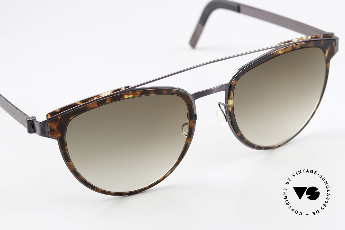 Lindberg 8414 Sun Titan Zauberhafte Damenbrille, ungetragen, braune Verlauf-Sonnengläser; 100% UV, Passend für Damen
