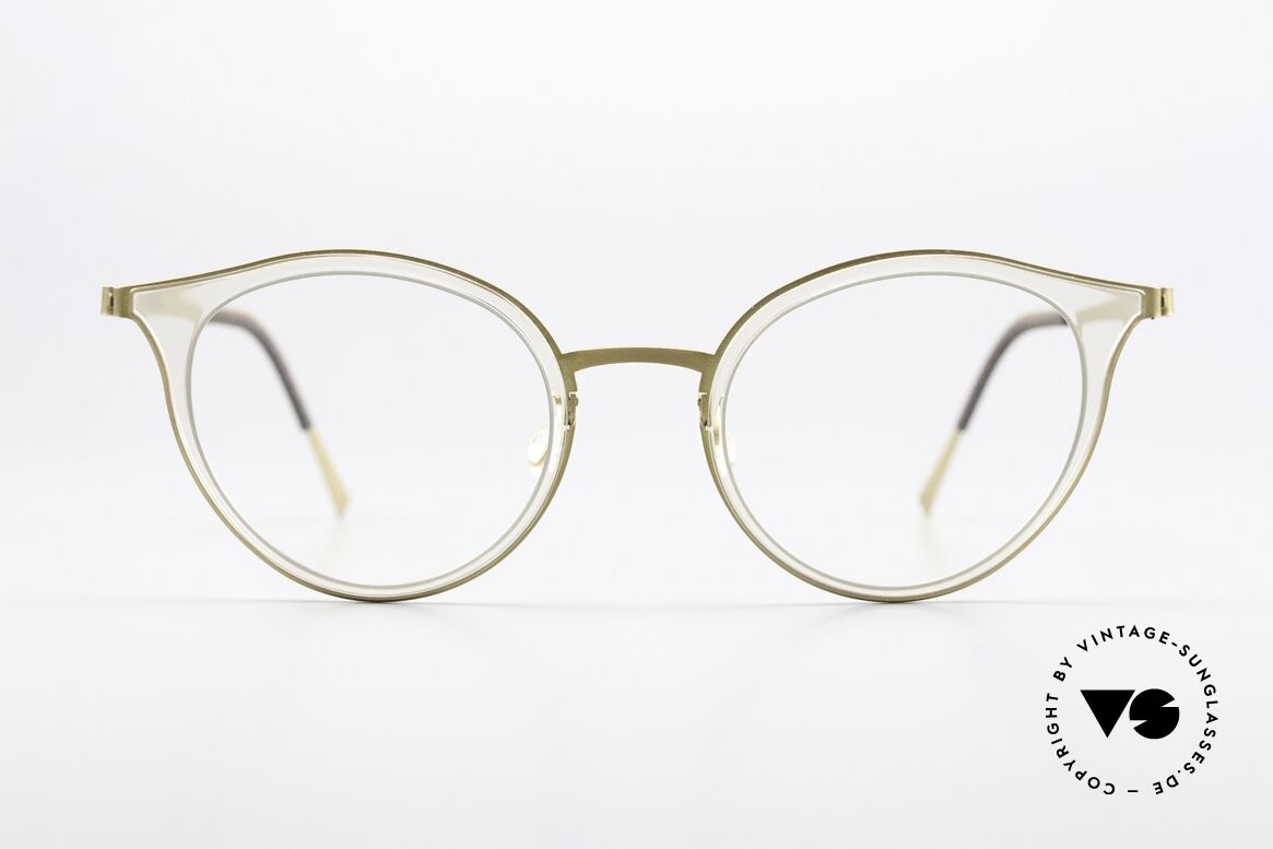 Lindberg 9728 Strip Titanium Cateye Brille Kristall Gold, entzückende Lindberg Strip Titan Damenbrille; 2017, Passend für Damen