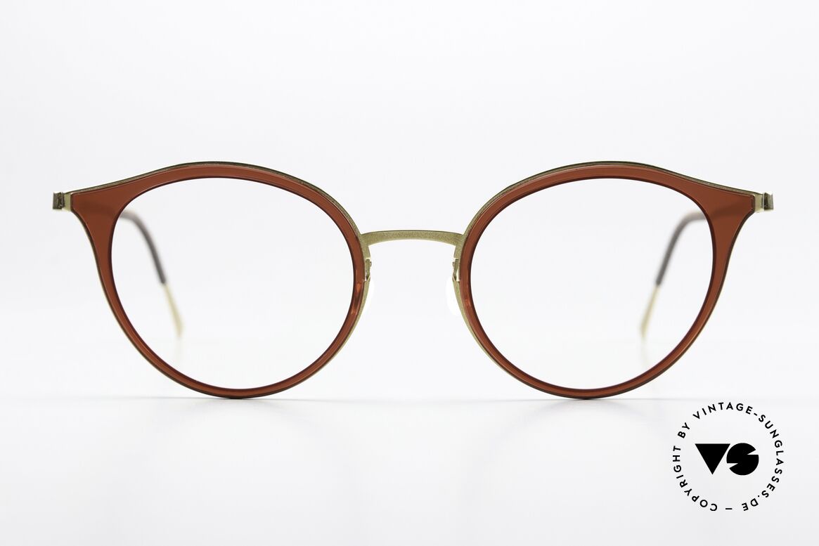 Lindberg 9728 Strip Titanium Sehr Weibliches Brillendesign, hinreißendes Modell 9728 in Größe 48/21, Color PGT, Passend für Damen