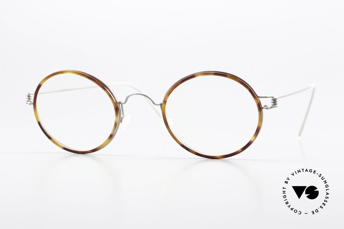 Lindberg Harley Air Titan Rim Runde Brille Damen & Herren, kleine runde Brille der LINDBERG Air Titanium Rim Serie, Passend für Herren und Damen