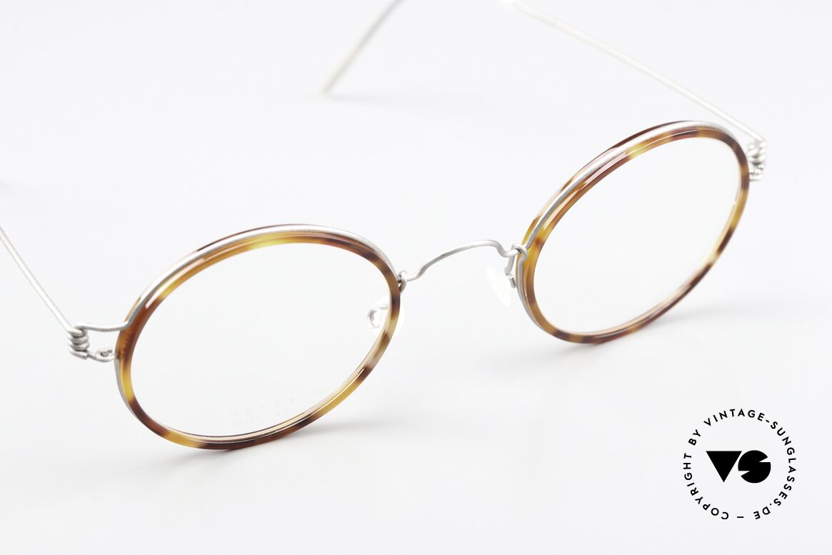 Lindberg Harley Air Titan Rim Runde Brille Damen & Herren, ungetragenes Einzelstück + original Lindberg Magnet-Etui, Passend für Herren und Damen
