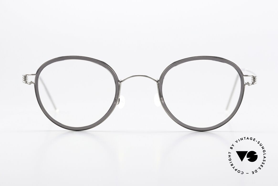 Lindberg Jackie Air Titan Rim Unisexbrille Im Panto Stil, Unisex-Brille der LINDBERG Air Titanium Rim Kollektion, Passend für Herren und Damen