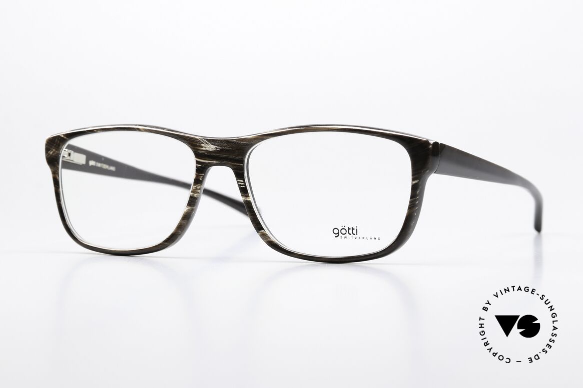 Götti Babar Regulärer Verkaufspreis 999€, Götti Babar BM Echthorn-Brille in Größe 54-17, 145, Passend für Herren und Damen