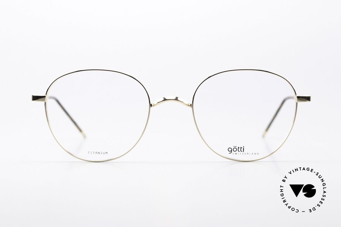 Götti Adil Runde Titanium Brille Panto, Götti / Goetti Brille ADIL, color GLS, Größe 49/20, Passend für Herren und Damen