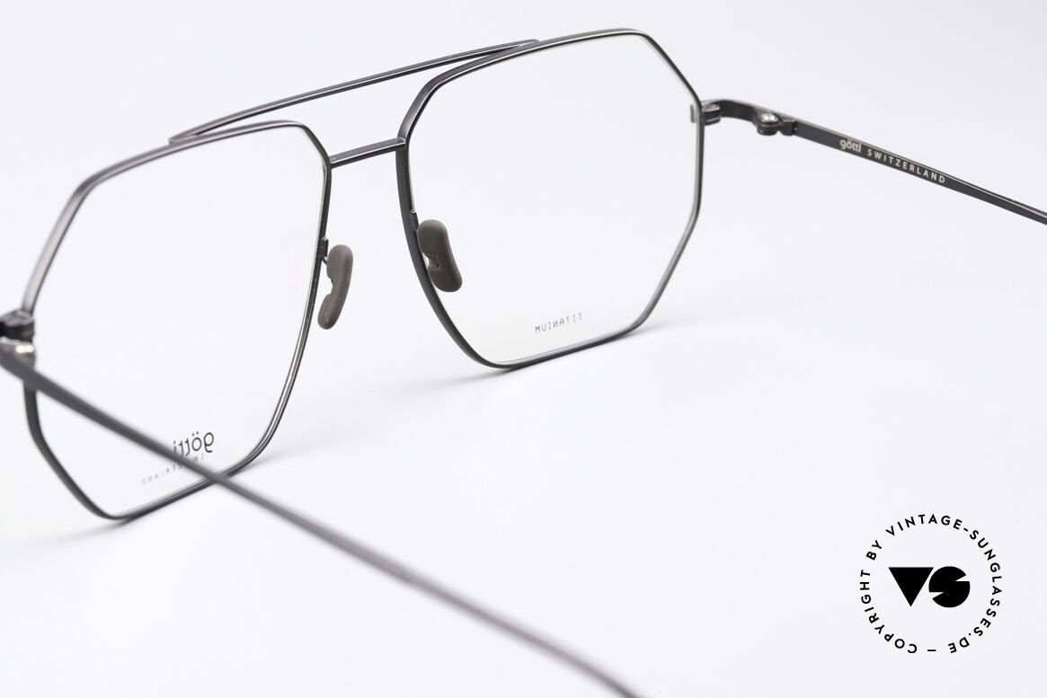 Götti Dice Eckige XL Titanium Brille, Größe: extra large, Passend für Herren