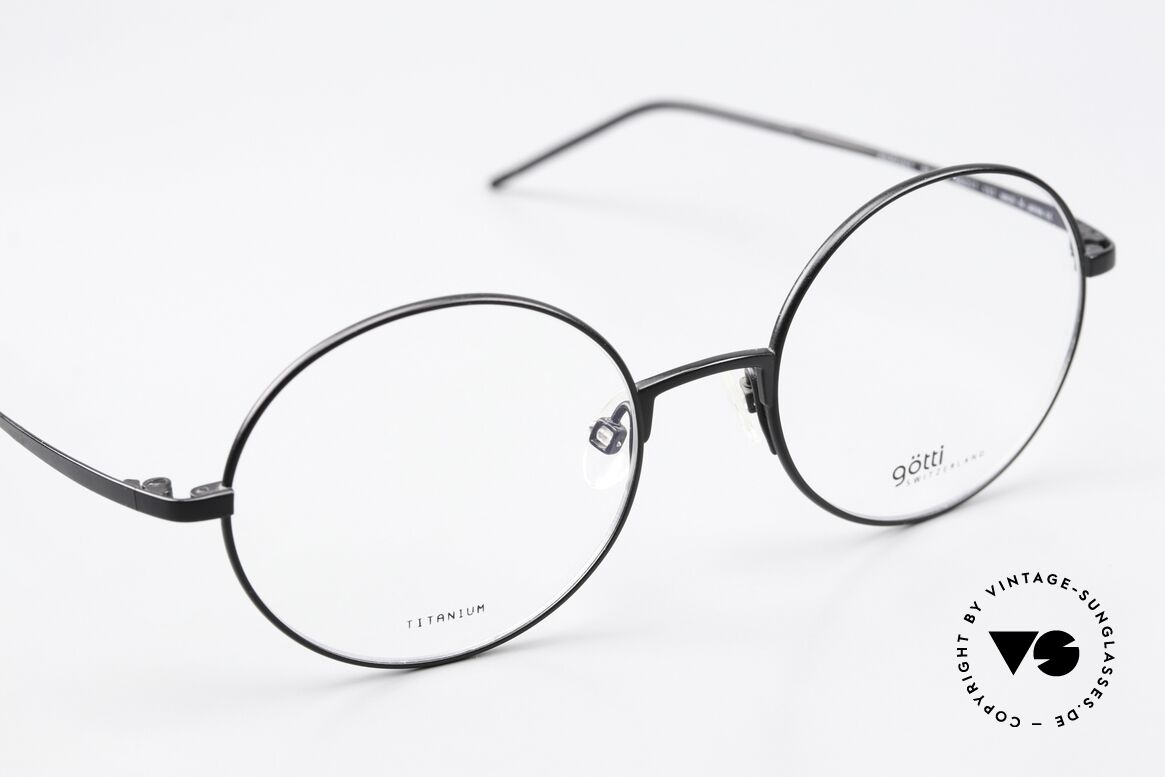 Götti August Titanium Brille Rund Unisex, Größe: medium, Passend für Herren und Damen