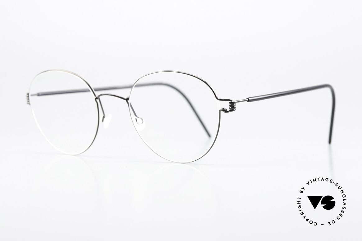 Lindberg Bo Air Titan Rim Pantobrille Titanium Unisex, wunderbare Damenbrille sowie Herrenbrille zugleich, Passend für Herren und Damen