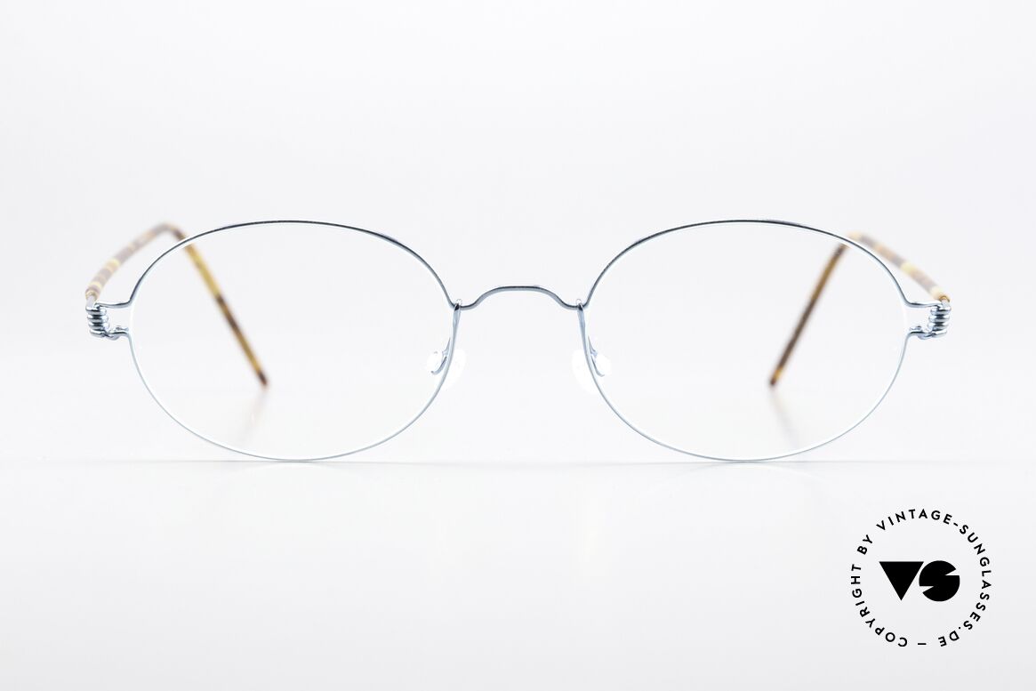 Lindberg York Air Titan Rim Ovale Brille Titanium Unisex, York in petroleum metlalic + Azetat-Überzug; 49/20, Passend für Herren und Damen