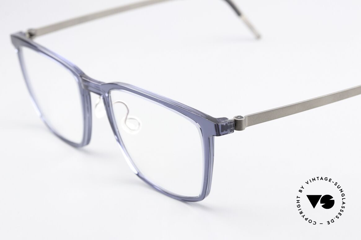 Lindberg 1260 54 Acetanium Blau Transparente Fassung, vielfach ausgezeichnet; verdient das 'vintage' Prädikat, Passend für Herren