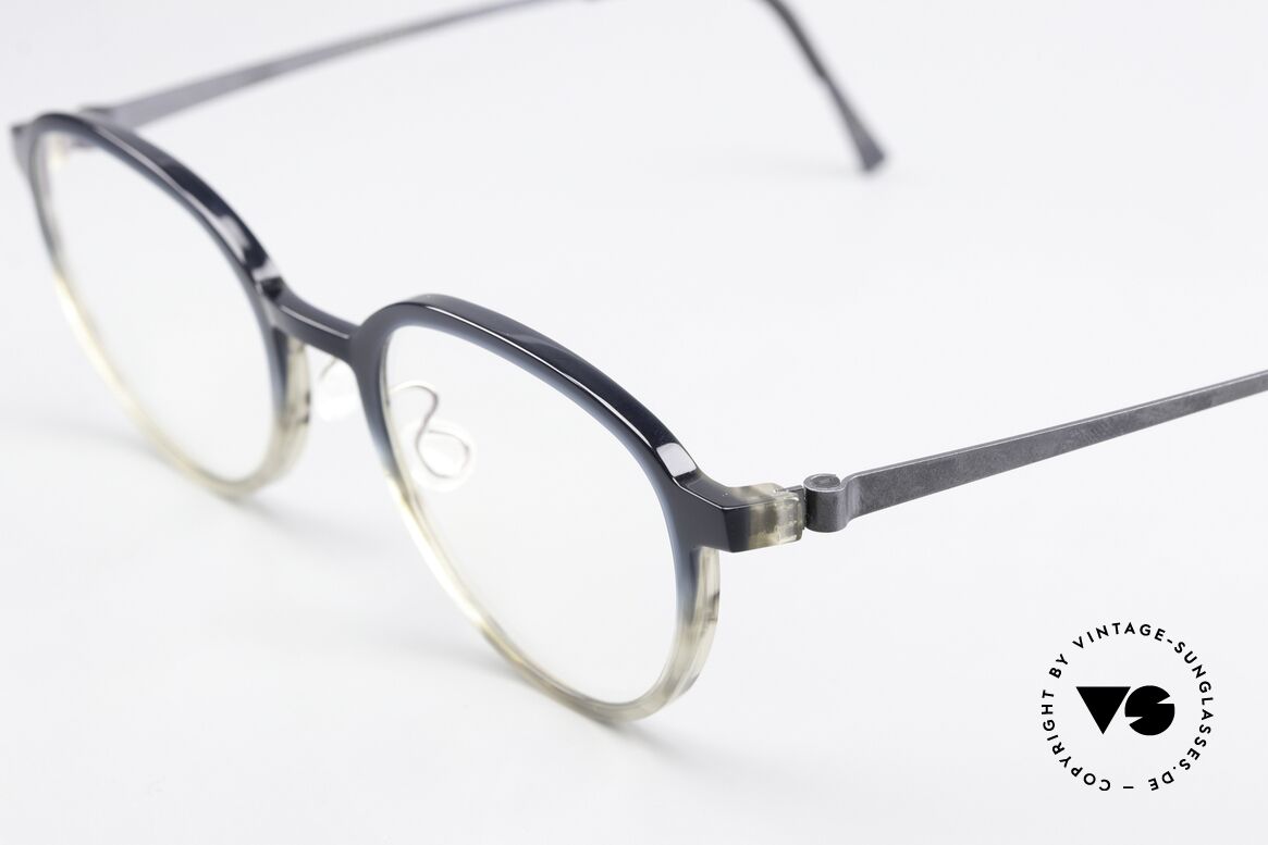 Lindberg 1176 Acetanium Rahmen Dunkelblau zu Grau, vielfach ausgezeichnet hinsichtlich Qualität und Design, Passend für Herren und Damen