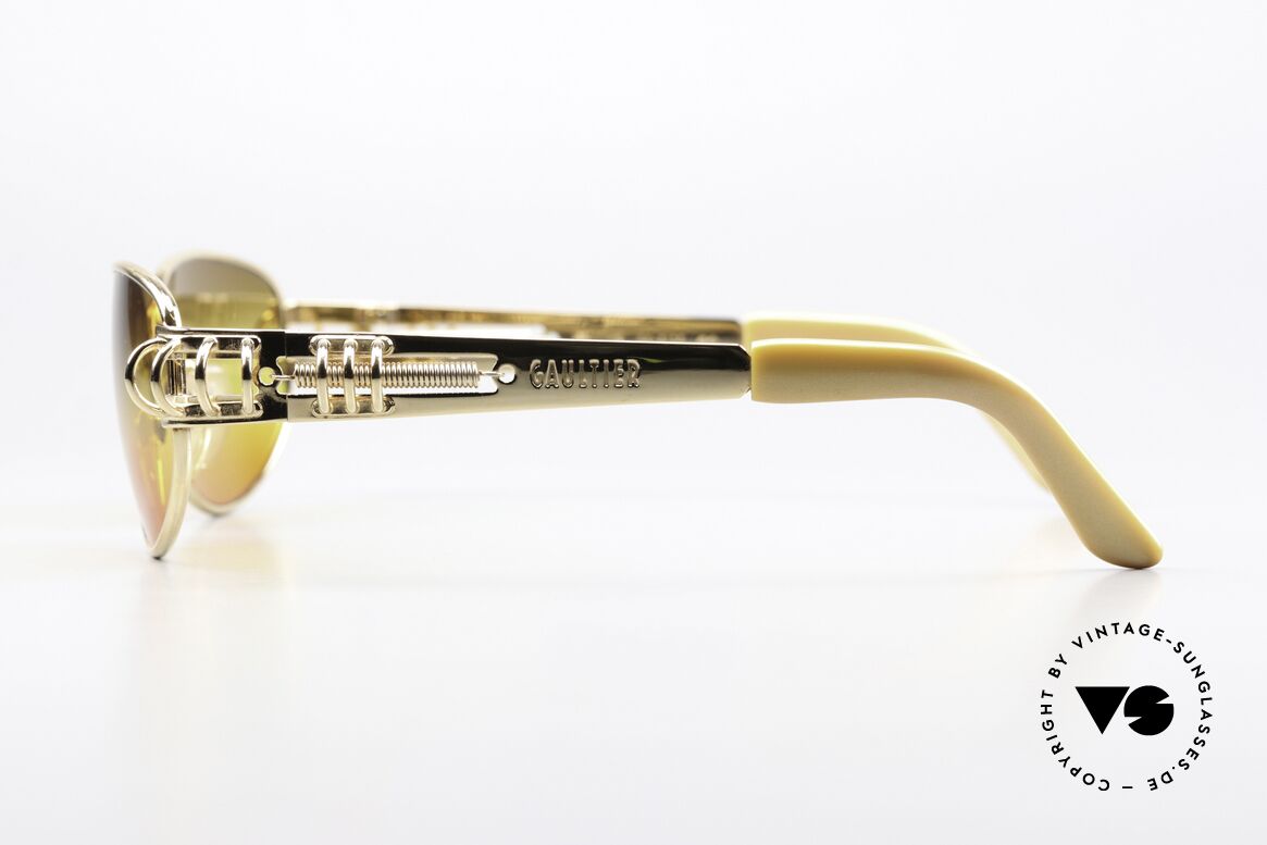 Jean Paul Gaultier 56-6105 Designer Sonnenbrille 1997, ungetragenes Einzelstück inkl. original JPG Hartetui, Passend für Herren und Damen