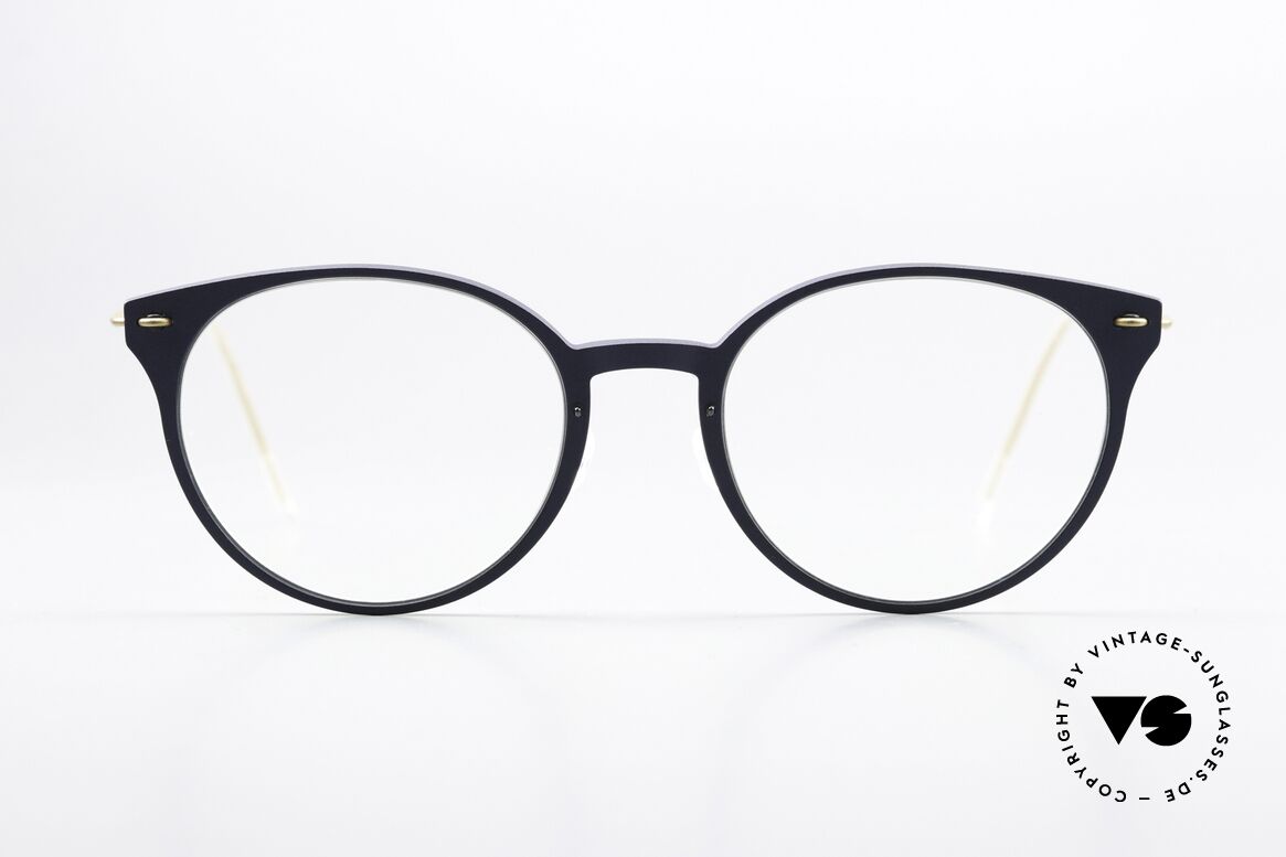 Lindberg 6600 NOW Dunkelblau Und Mattgold, Lindberg Damenbrille aus der NOW bzw. N.O.W. Serie, Passend für Damen