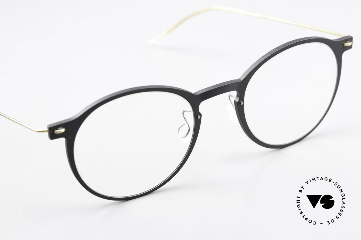 Lindberg 6541 NOW Mattschwarz Und Mattgold, kann schon jetzt als 'vintage Lindberg' tituliert werden, Passend für Herren und Damen