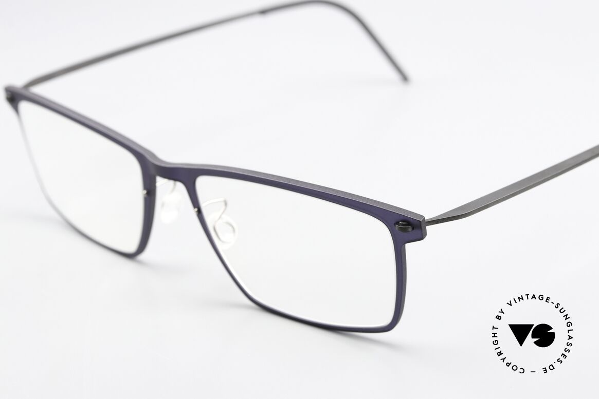 Lindberg 6544 NOW Dunkelviolett Und Grau, Col. T802-U9: dunkelviolette Front mit grauen Bügeln, Passend für Herren und Damen