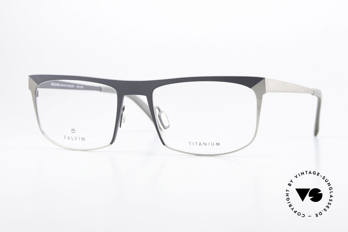Falvin Helios Insider Brille Aus Titanium, FALVIN Eyewear = Titanium Brillen aus Dänemark, Passend für Herren und Damen