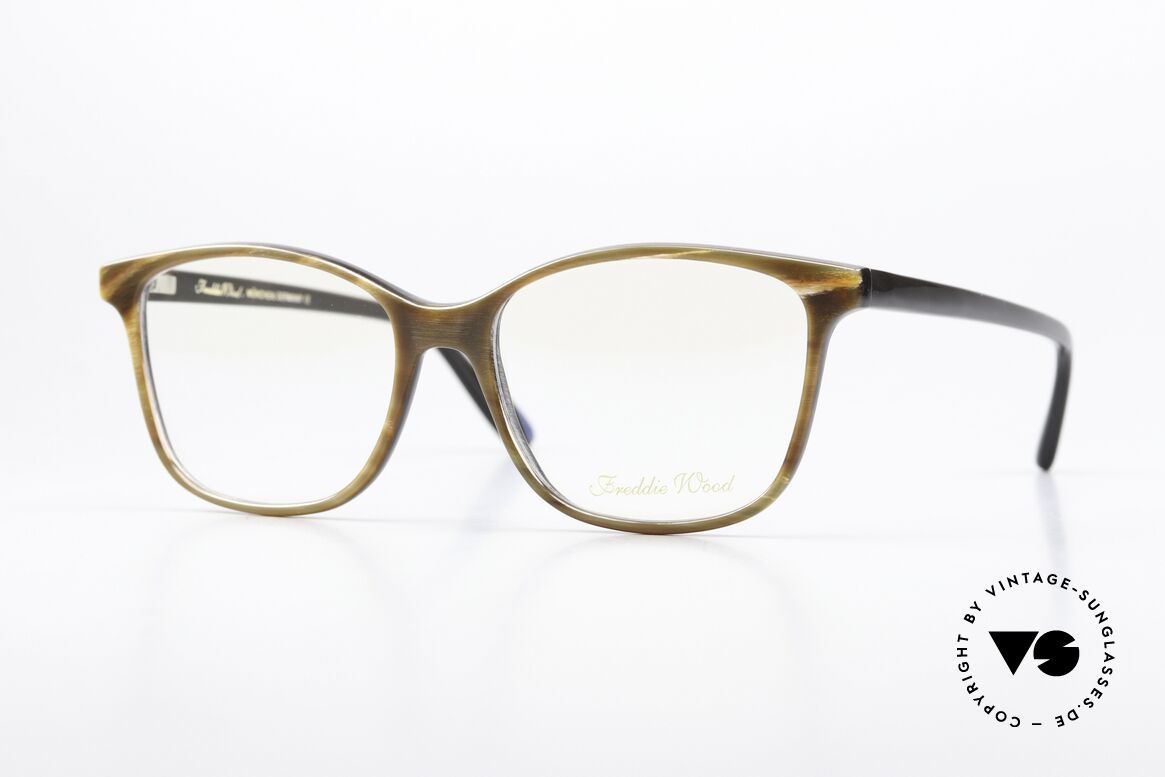 Freddie Wood CL1 Elegante Büffelhorn Brille, Freddie Wood: Handcrafted Buffalo Horn Eyewear, Passend für Damen