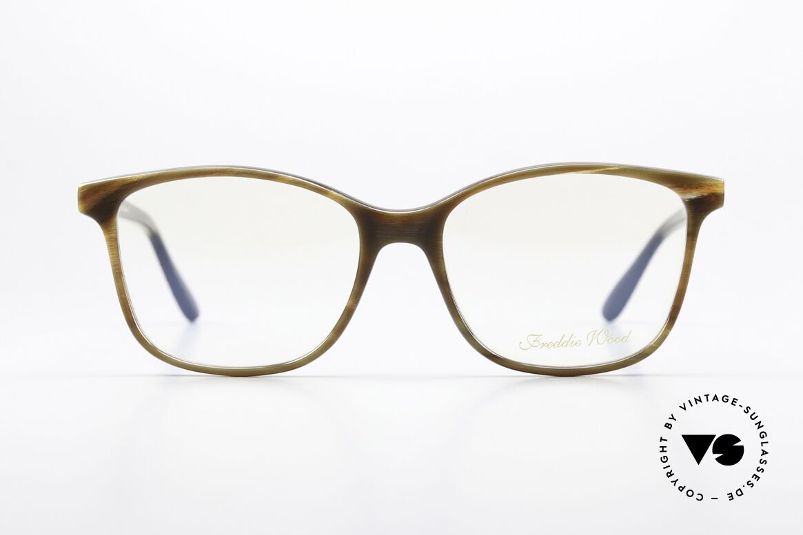 Freddie Wood CL1 Elegante Büffelhorn Brille, Luxusbrille, Modell CL-SL 1, C2, Größe 54-17, 140, Passend für Damen