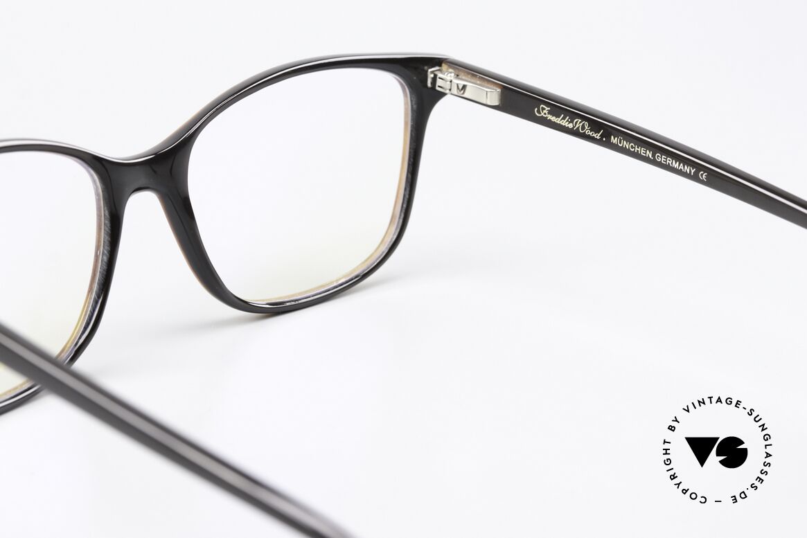 Freddie Wood CL1 Elegante Büffelhorn Brille, die Fassung ist beliebig verglasbar (gleitsichtfähig), Passend für Damen
