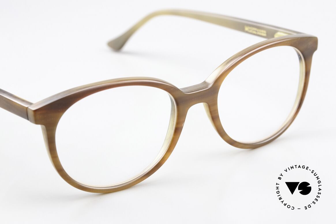 Hoffmann 2274 Damenbrille Aus Echthorn, pures Understatement, denn komplett ohne Marken-Logo, Passend für Damen