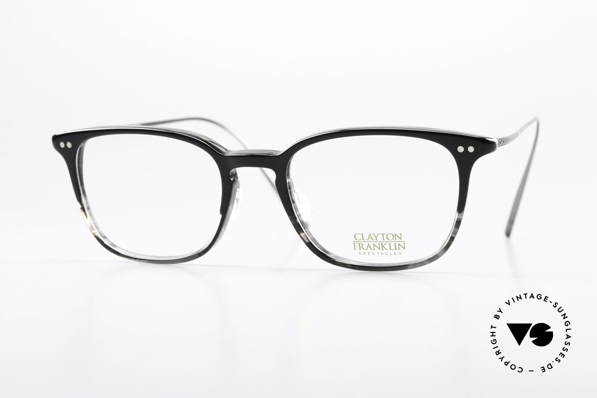 Clayton Franklin 764 Zeitlose Brillenfassung Titan, Clayton Franklin Spectacles, 764, Gr. 50-19, 145, Passend für Herren und Damen