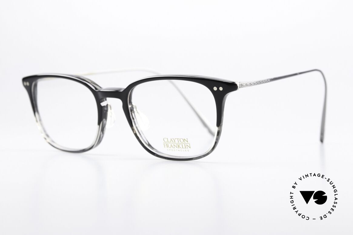 Clayton Franklin 764 Zeitlose Brillenfassung Titan, Benjamin Franklin (Gründervater United States), Passend für Herren und Damen