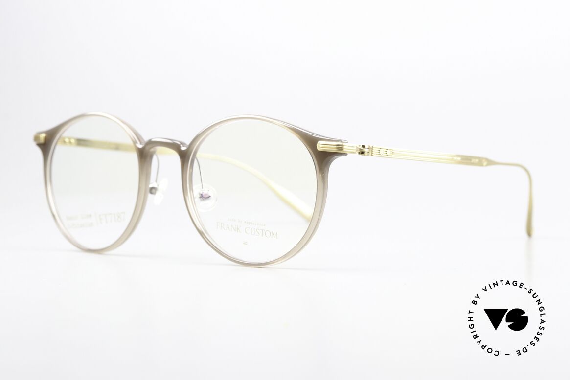 Frank Custom FT7187 Panto Brillenfassung Titan, klassischer Brillenstil mit intelligenter Ästhetik, Passend für Herren und Damen