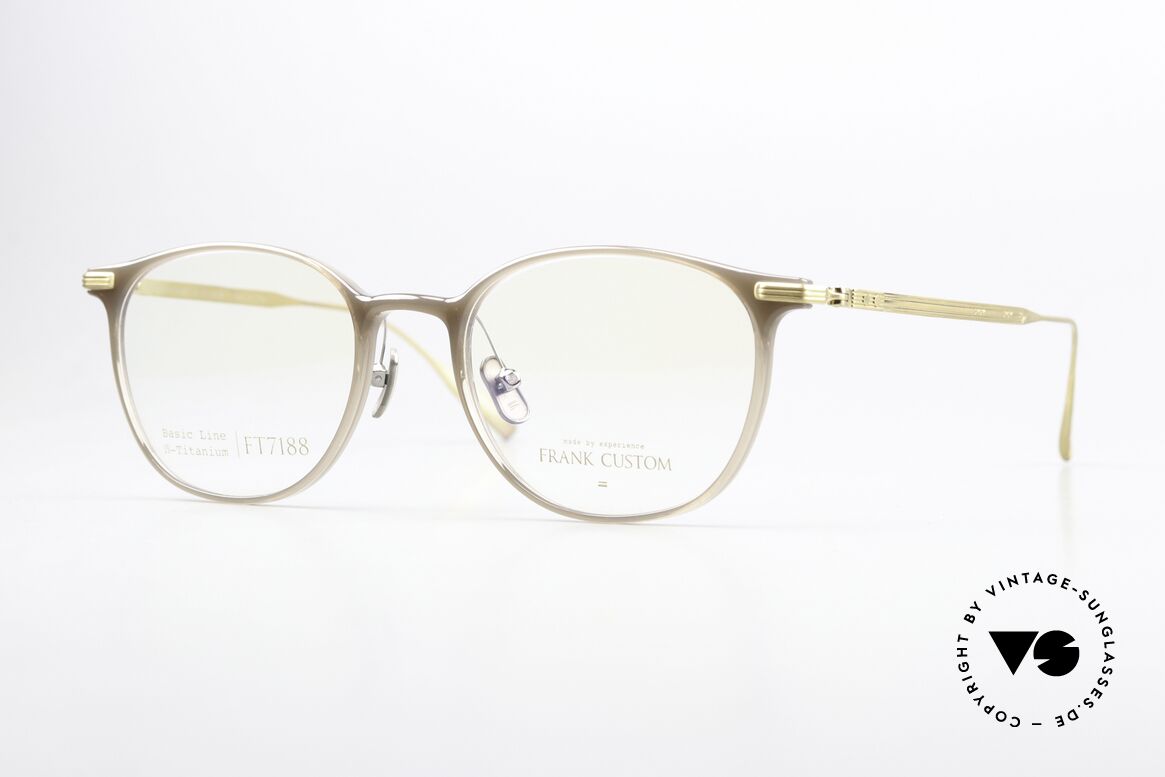 Frank Custom FT7188 Insiderbrille Made In Korea, Frank Custom Eyewear, FT7188, Gr. 51-20, 142, Passend für Herren und Damen