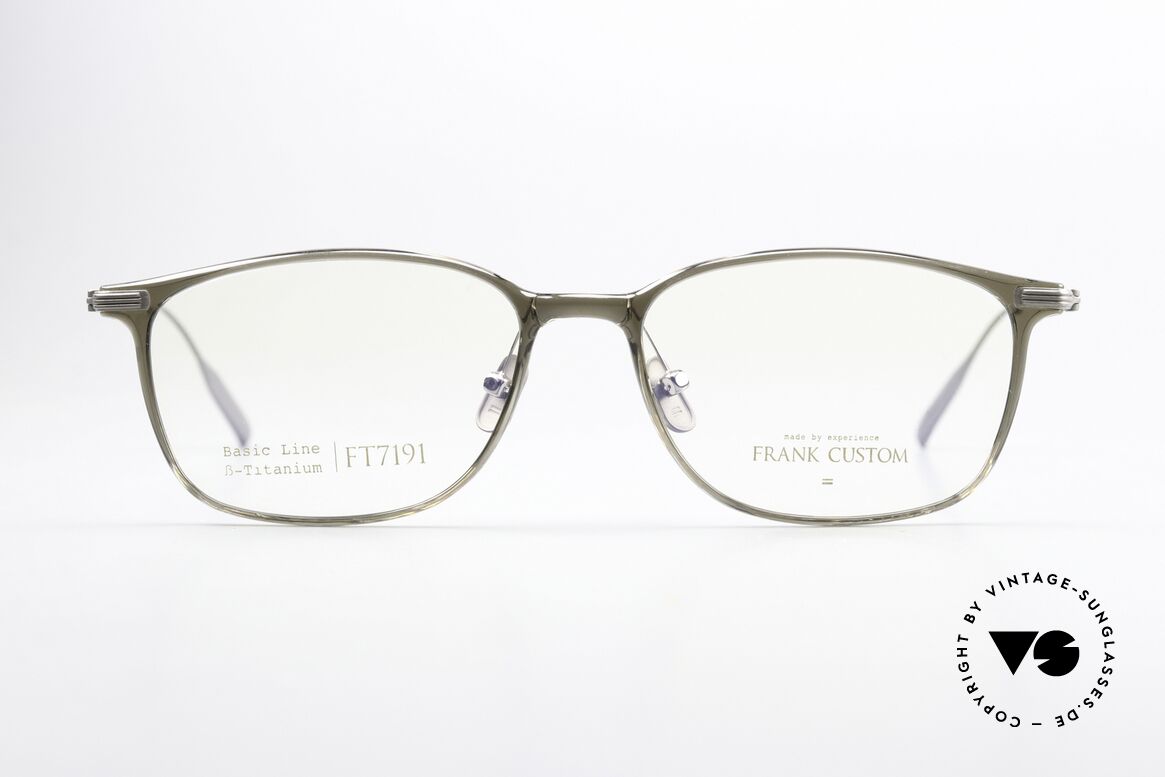 Frank Custom FT7191 Unisex Brillenfassung Titan, die koreanische Brillenmarke in TOP-Qualität!, Passend für Herren und Damen