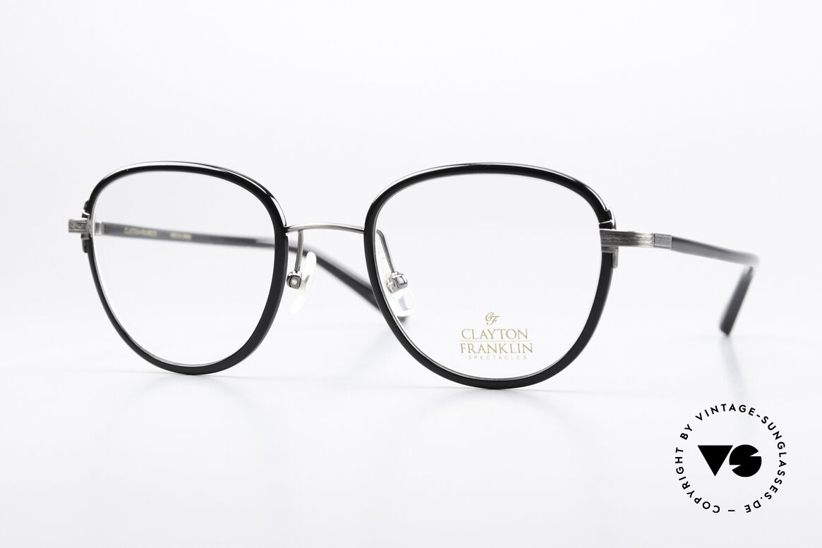 Clayton Franklin 620 Insiderbrille Made In Japan, Clayton Franklin Spectacles, 620, Gr. 48-22, 145, Passend für Herren und Damen