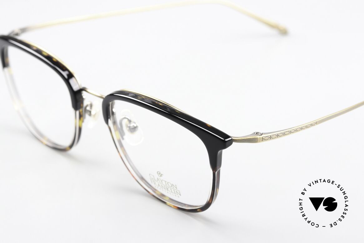 Clayton Franklin 615 Titan Brille Schwarz Havanna, https://claytonfranklineyewear.com/pages/about, Passend für Herren und Damen