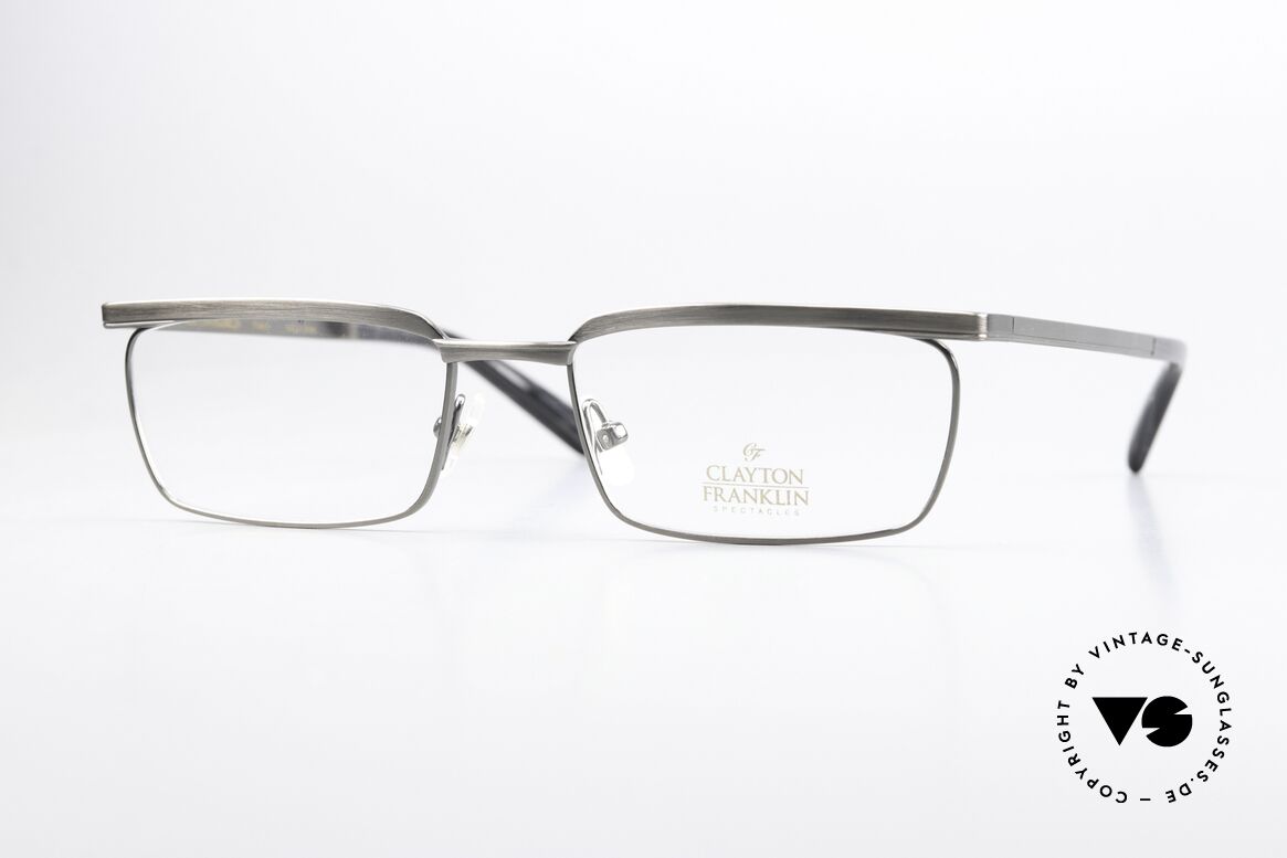 Clayton Franklin 567 Rahmen Antik Metall Stil, Clayton Franklin Spectacles, 567, Gr. 54-18, 140, Passend für Herren und Damen