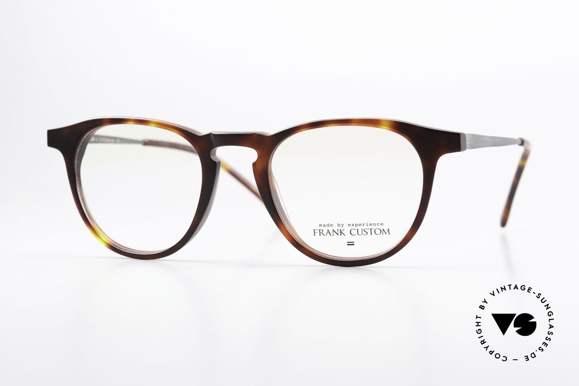 Frank Custom FA6105 Koreanische Pantobrille, Frank Custom Eyewear, FA6105, Gr. 47-21, 148, Passend für Herren und Damen
