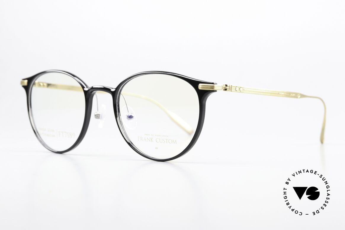 Frank Custom FT7189 Frauen Panto Brillenfassung, klassischer Brillenstil mit intelligenter Ästhetik, Passend für Damen