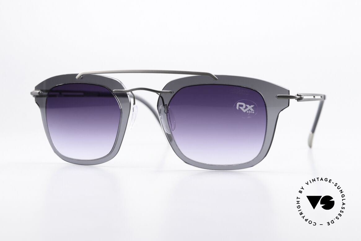 Silhouette 8690 Titan Rahmen Plastik Front, Silhouette Sonnenbrille; Modell 8690, 60, 6235, Passend für Herren und Damen