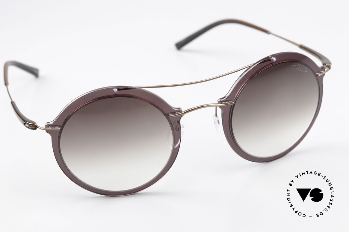 Silhouette 8705 Leichte Runde Sonnenbrille, ungetragen von 2019; edel und sehr komfortabel, Passend für Herren und Damen