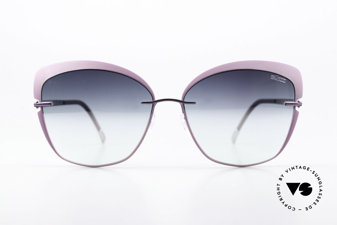 Silhouette 8166 Verspiegelte Sonnengläser, Accent Shades Serie; leicht verspiegelte Gläser, Passend für Damen