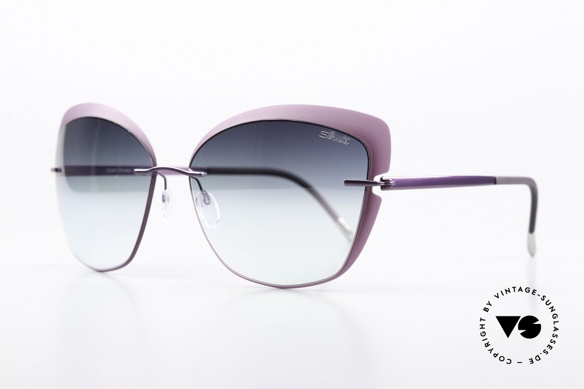 Silhouette 8166 Verspiegelte Sonnengläser, leichte, minimalistische Sonnenbrille (nur 17g), Passend für Damen