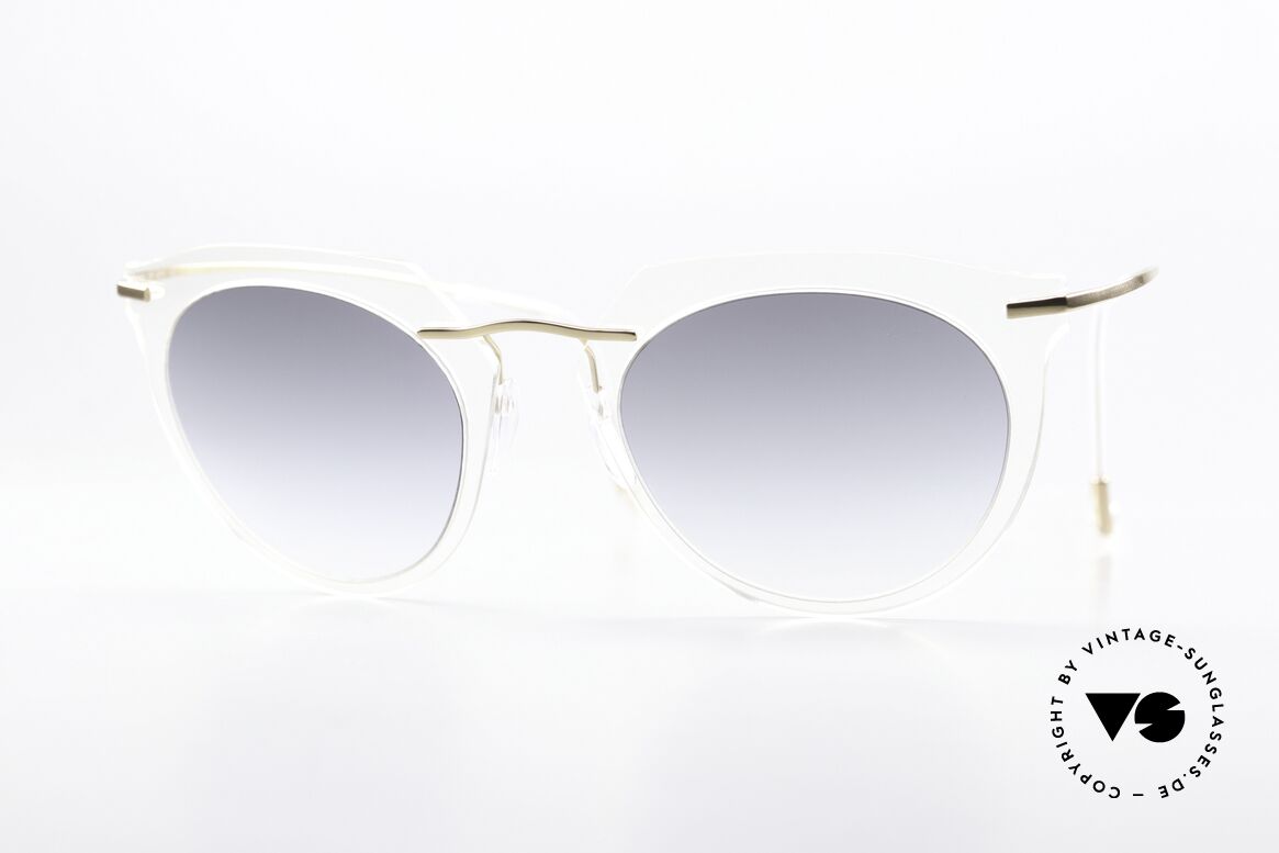 Silhouette 9909 Kristallklare Sonnenbrille, leichte, minimalistische Silhouette Sonnenbrille, Passend für Damen
