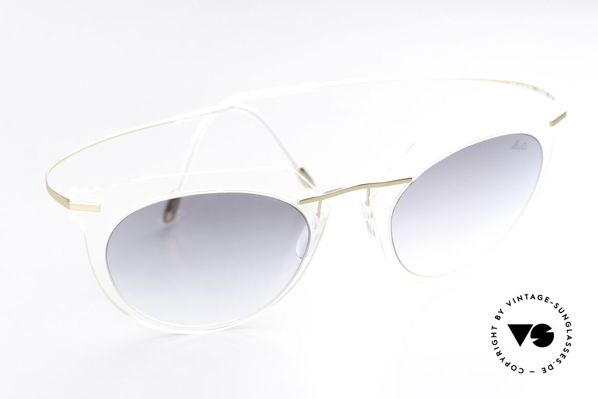 Silhouette 9909 Kristallklare Sonnenbrille, ungetragenes Exemplar; stilvoll & zeitlos zugleich, Passend für Damen