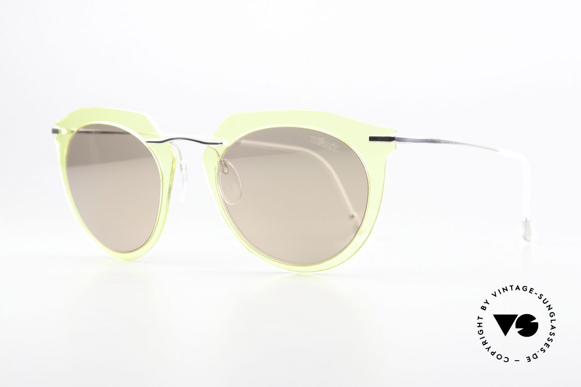 Silhouette 9909 Arthur Arbesser Sonnenbrille, basiert auf dem der legendären Titan Minimal Art, Passend für Damen