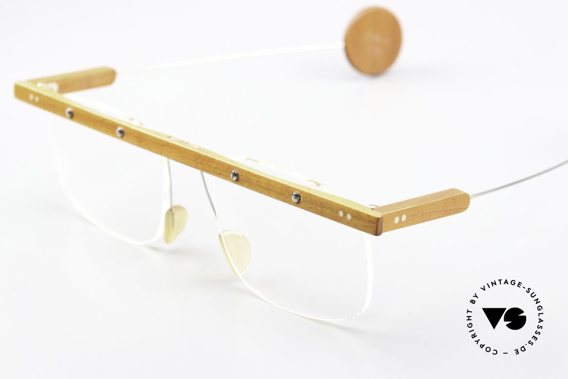 P. Klenk Bauhaus Vintage Brille Bauhaus Stil, ungetragenes vintage EINZELSTÜCK aus dem Jahre 1992, Passend für Herren