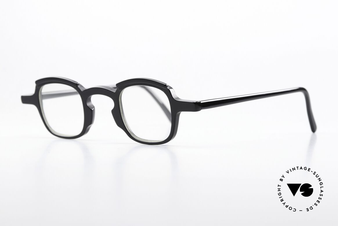 Theo Belgium Peche Eckige Designerbrille 90er, gemacht für die 'Avantgarde' und für Individualisten, Passend für Herren und Damen