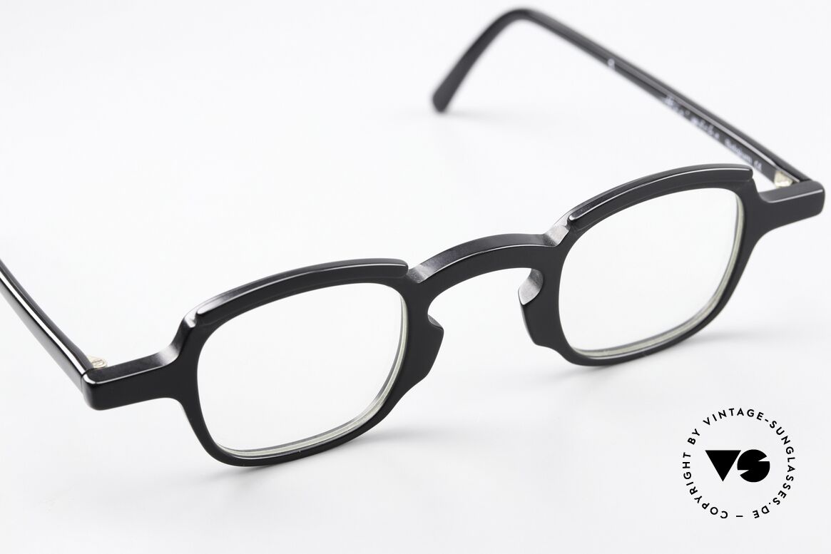 Theo Belgium Peche Eckige Designerbrille 90er, ungetragenes Theo-Exemplar für die, die sich trauen, Passend für Herren und Damen