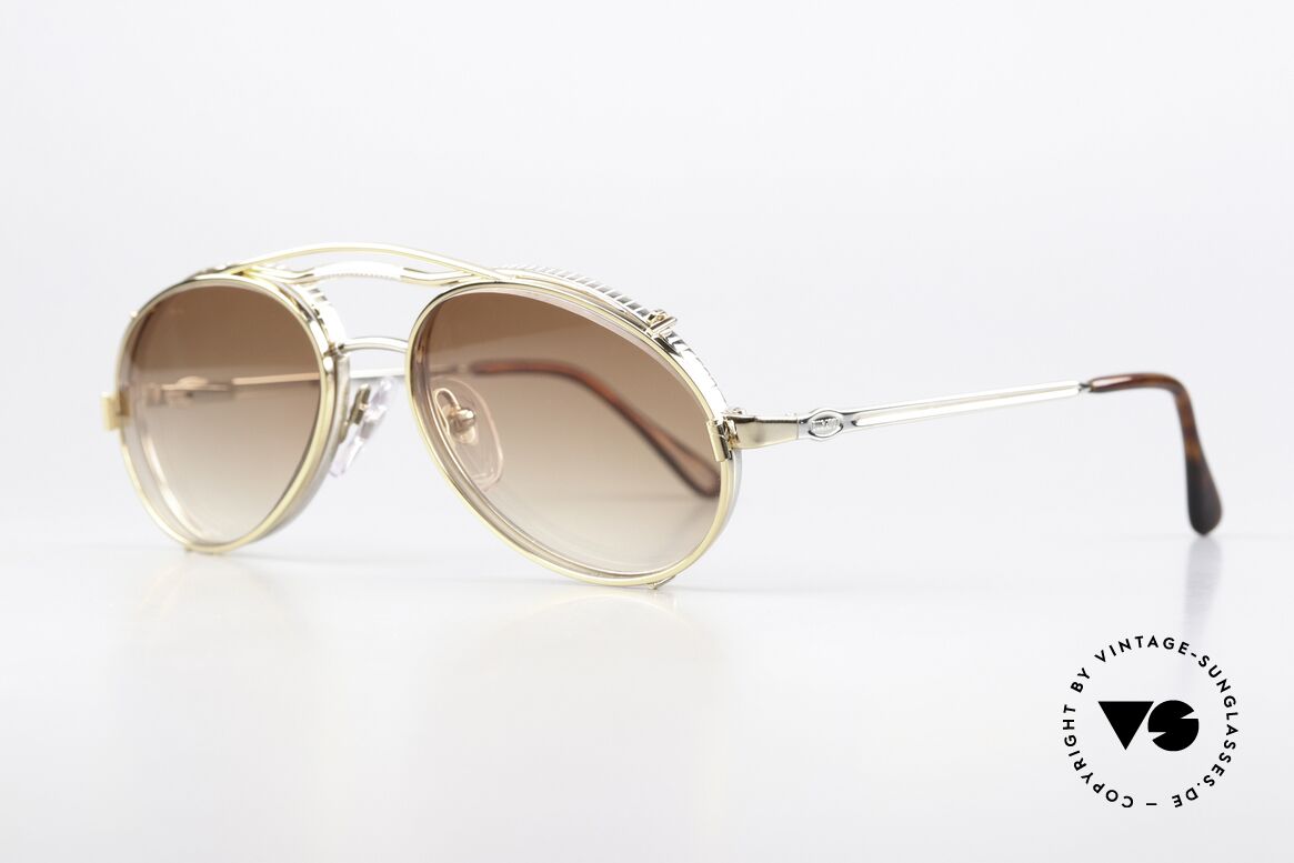 Bugatti 14009 Herrenbrille 80er Bicolor, die typische Bugatti Herrenform (Tropfenform), Passend für Herren