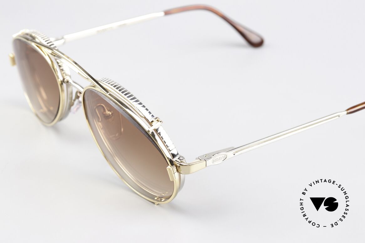 Bugatti 14009 Herrenbrille 80er Bicolor, Federgelenke und herausragende TOP-Qualität, Passend für Herren